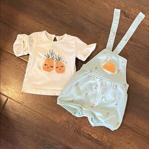 Sunny Pineapple Baby Outfit Set